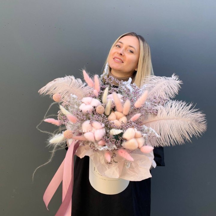 Авторский бокс с сухоцветами в Ростове-на-Дону