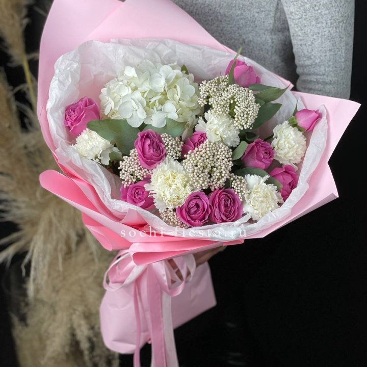 Букет с мисти бабблс №1 в Ростове-на-Дону