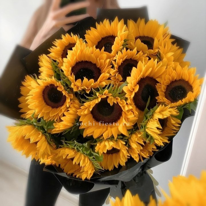 Букет подсолнухов "Гига" в Ростове-на-Дону