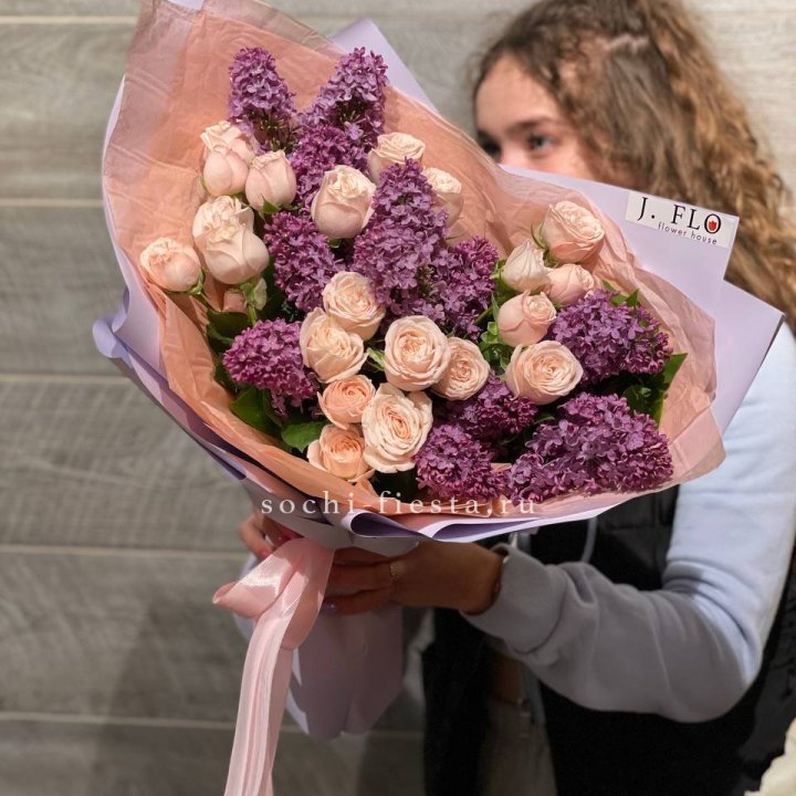 Букет "Лиловая весна" в Ростове-на-Дону