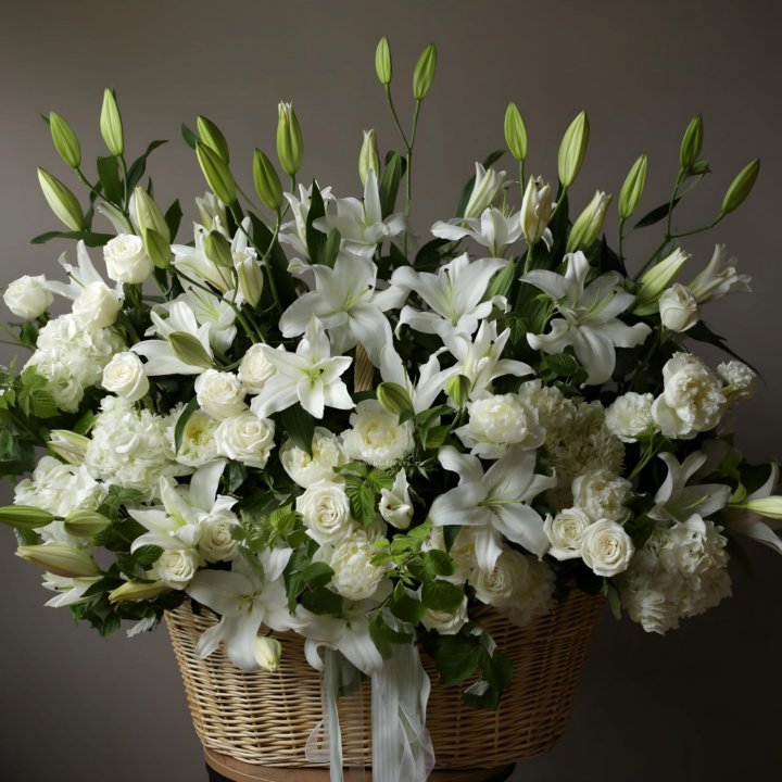 Цветочная корзина макси №3 в Ростове-на-Дону