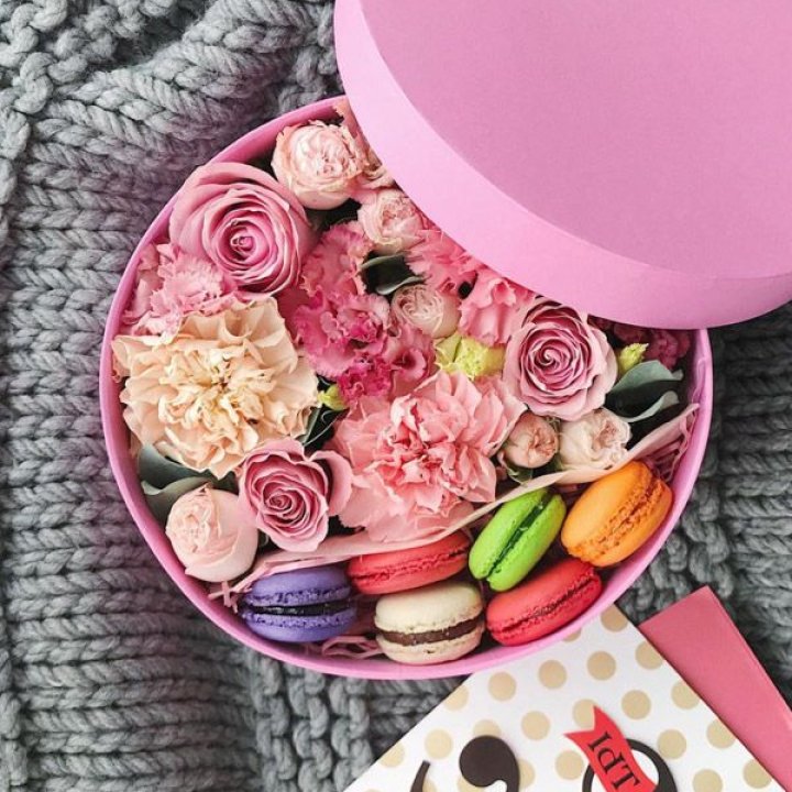 Цветочный бокс пинк в Ростове-на-Дону