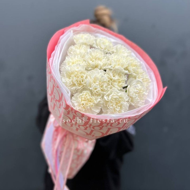 Белые диантусы №2 в Ростове-на-Дону