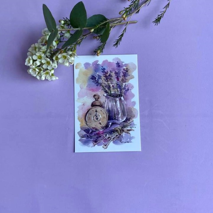 Открытка к букету "Часы" в Ростове-на-Дону