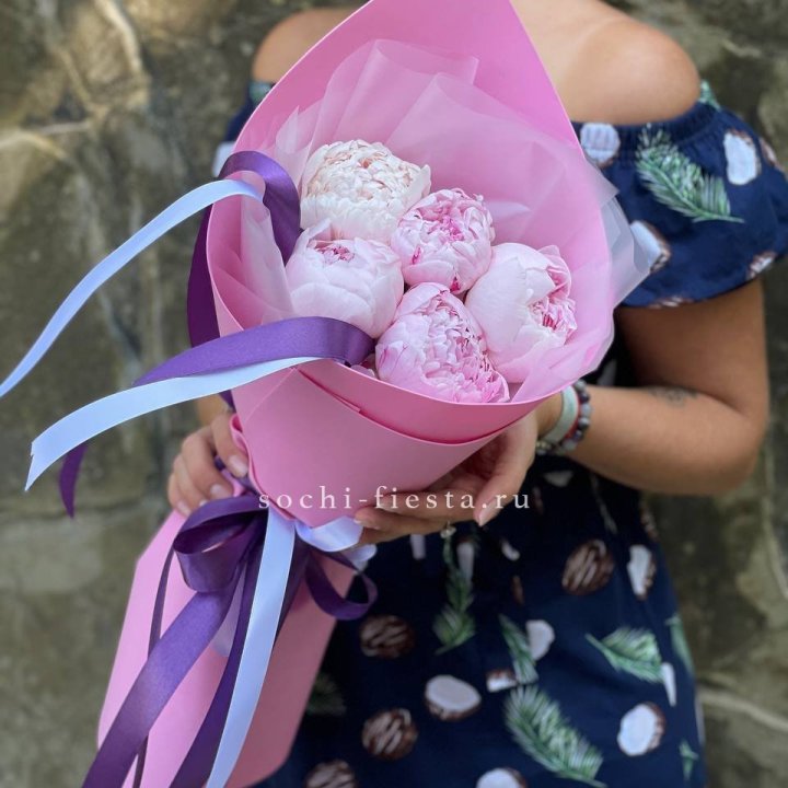 Букет пионов "НАЙ" в Ростове-на-Дону