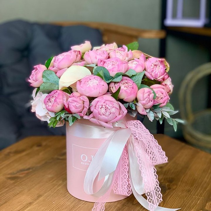 Композиция с пионами №1 в Ростове-на-Дону