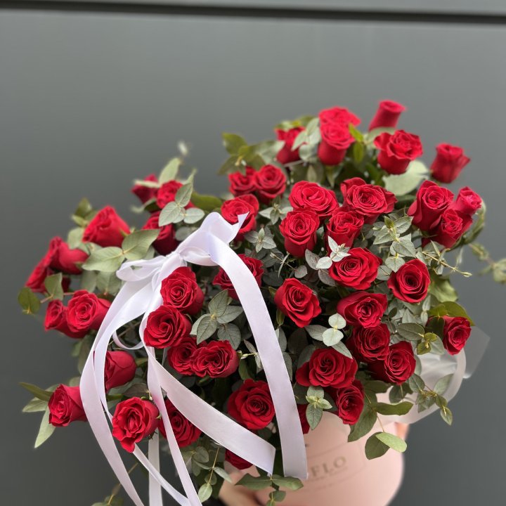 45 Красных роз в боксе "Сеньёрита" в Ростове-на-Дону