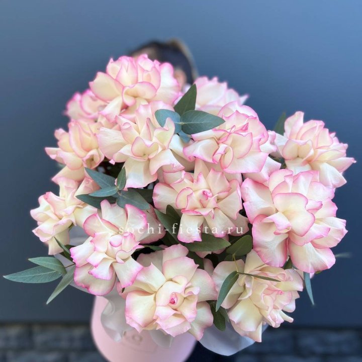 15 Французских роз Джумилия в боксе в Ростове-на-Дону