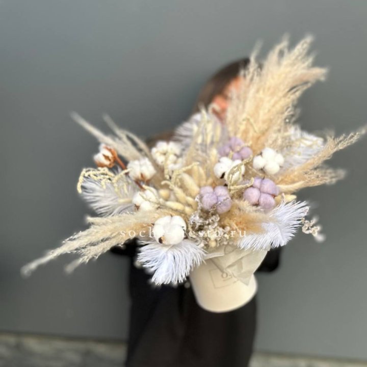 Авторский бокс с сухоцветами №3 в Ростове-на-Дону