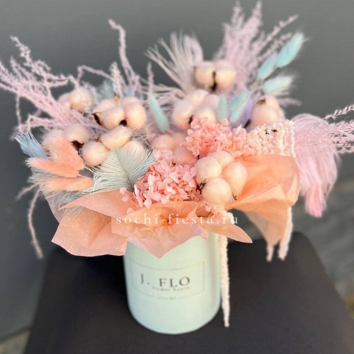 Авторский бокс с сухоцветами №3 в Ростове-на-Дону