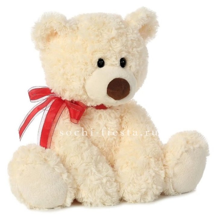 Белый плюшевый мишка  в Ростове-на-Дону