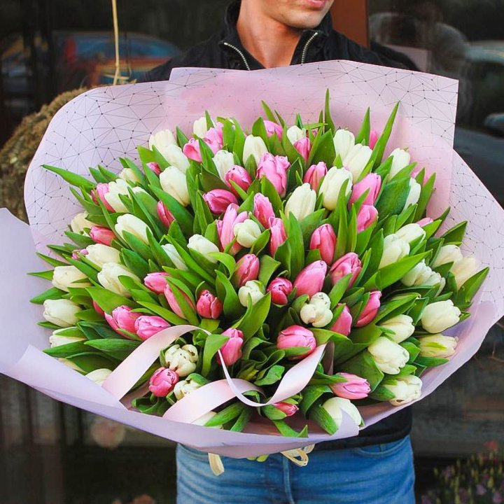 101 тюльпан микс в Ростове-на-Дону
